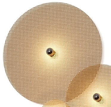 Бра Tan Tan A1053/5 см золотой металл + 1125/90 см черный Ротанг Aromas del Campo