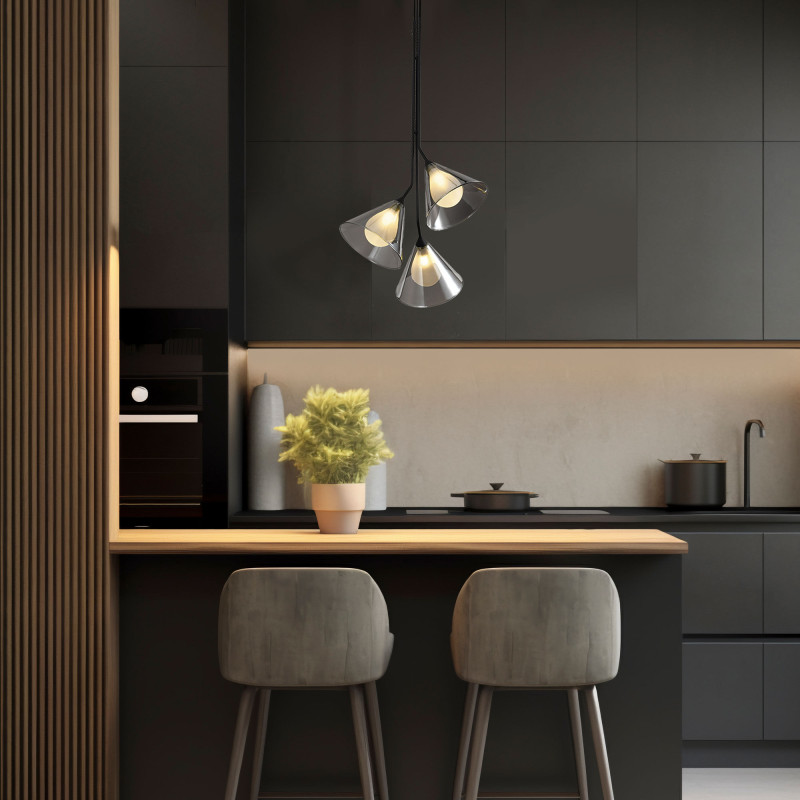 Подвесной светильник Eurosvet 70161/3 черный