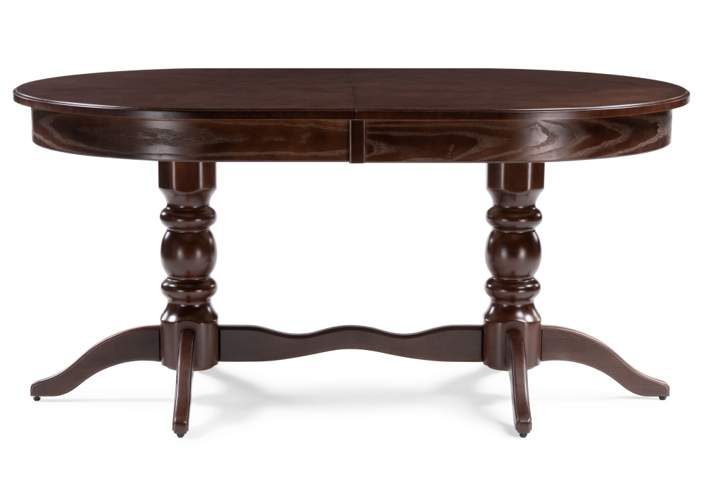 Стол деревянный Woodville Дейвер 160(220)х100 орех темный 515967