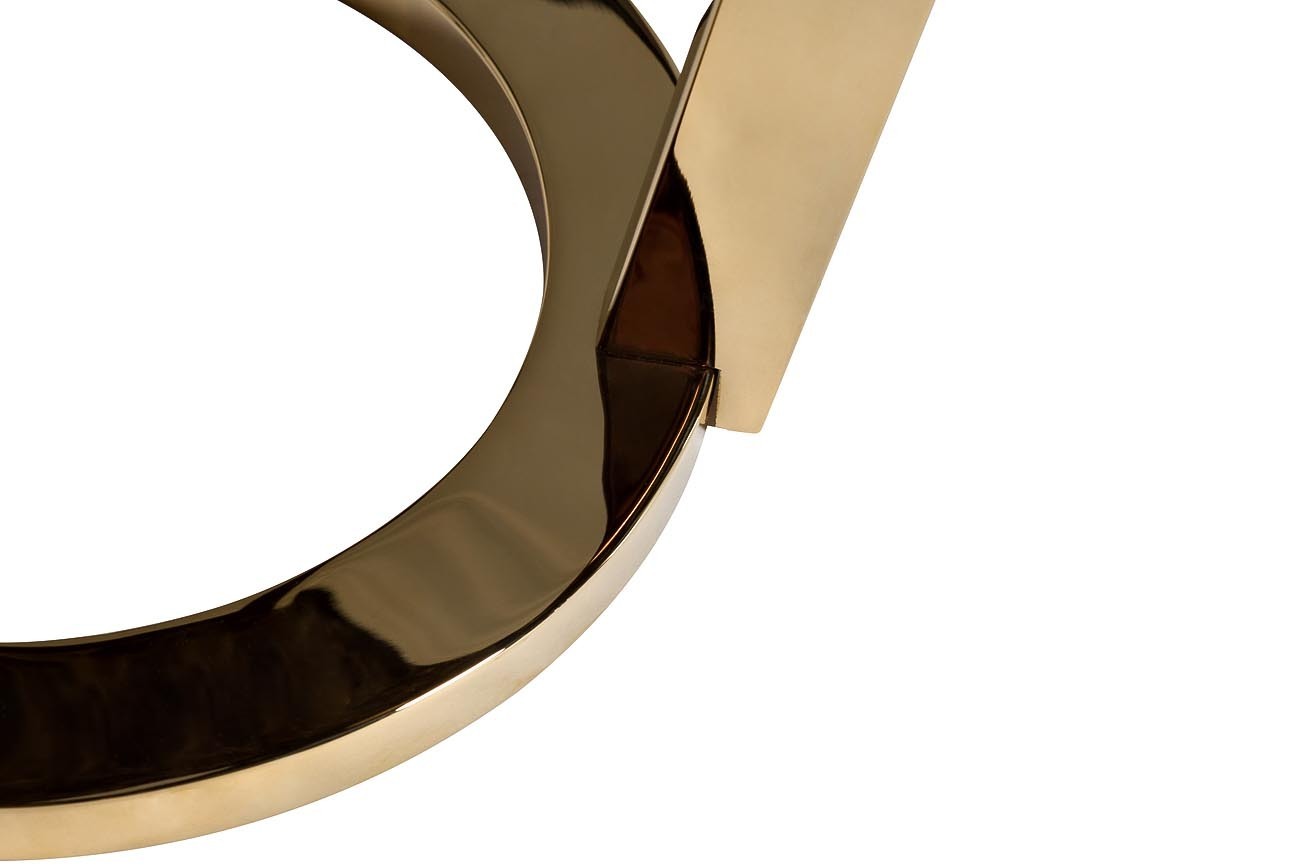 Столик журнальный коричневый (искусственный мрамор) Garda Decor 33FS-ET20C05-PG