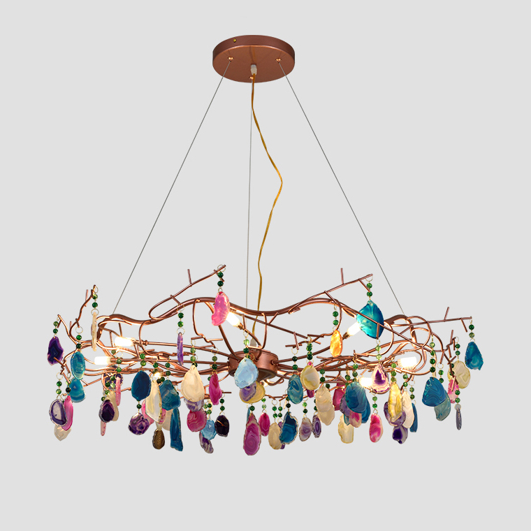 Подвесная люстра AGATE 9 D85 Blue by ImperiumLoft