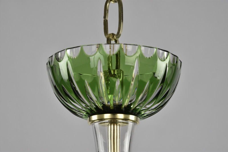Подвесная люстра Bohemia Ivele Crystal 1309/8/240 G Cl/Clear-Green/H-1J