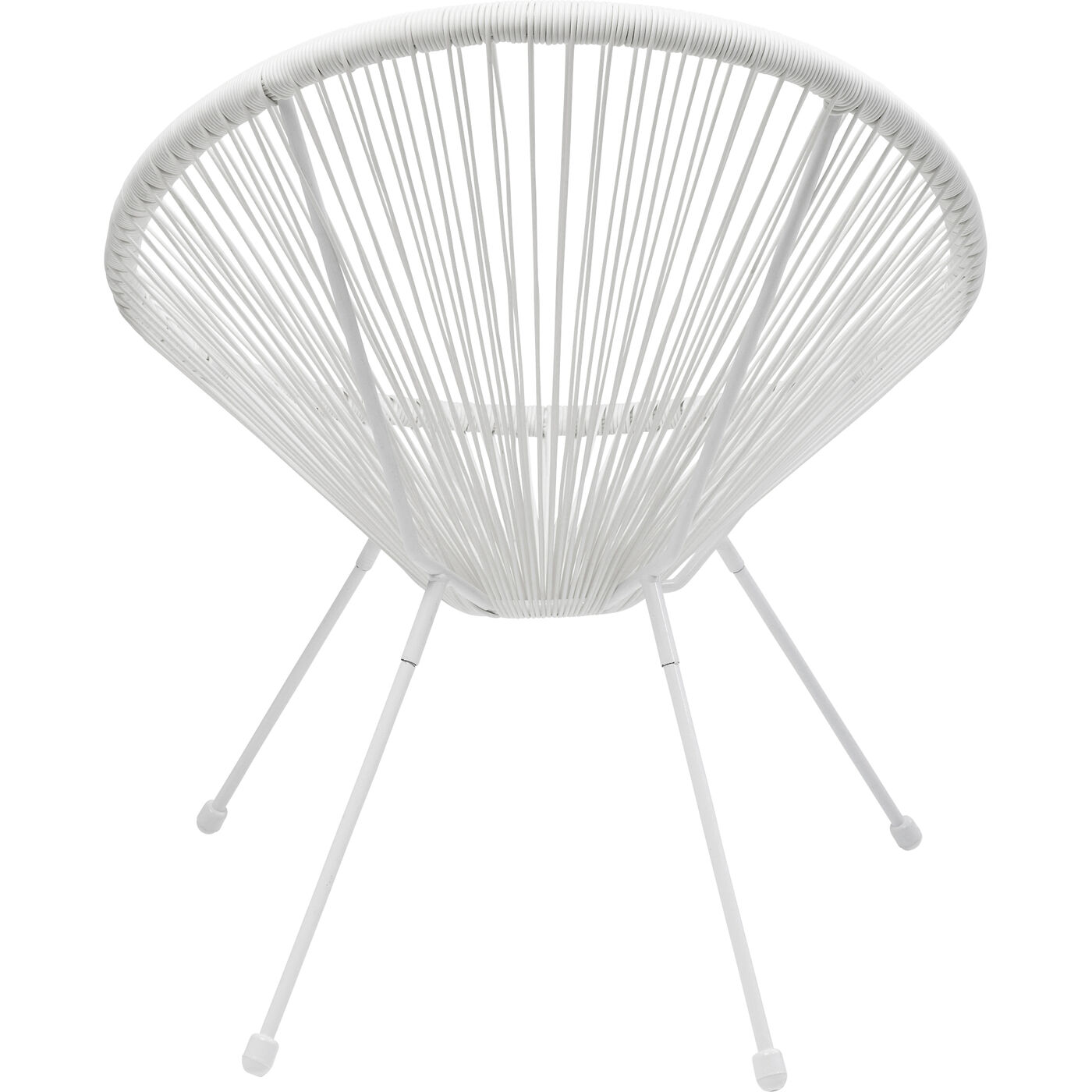 Комлект кресло + столик Acapulco White (2 предмета) KARE 47406