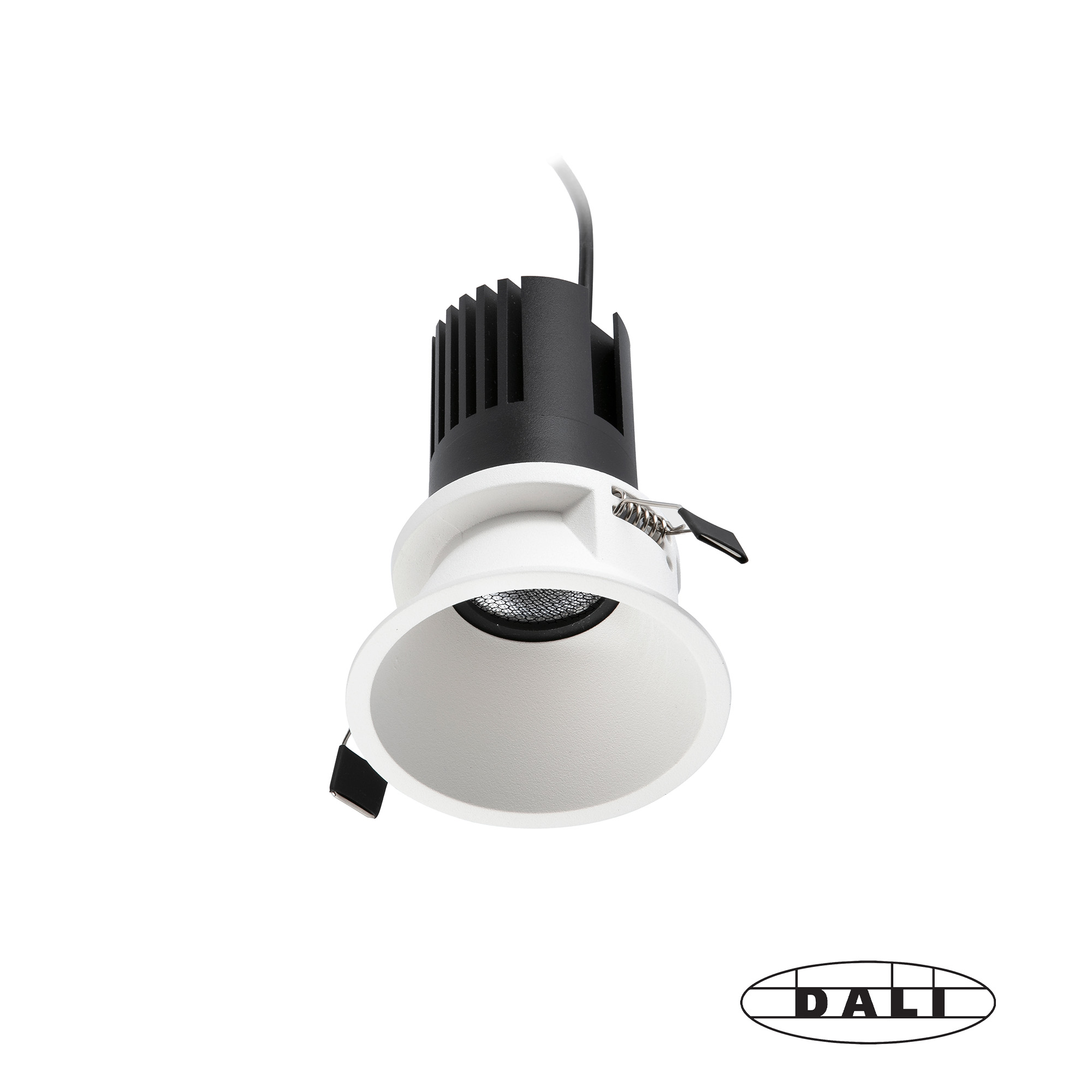 Белый встраиваемый даунлайт Tulipa 7W 55° 2700K CRI90 DALI Faro