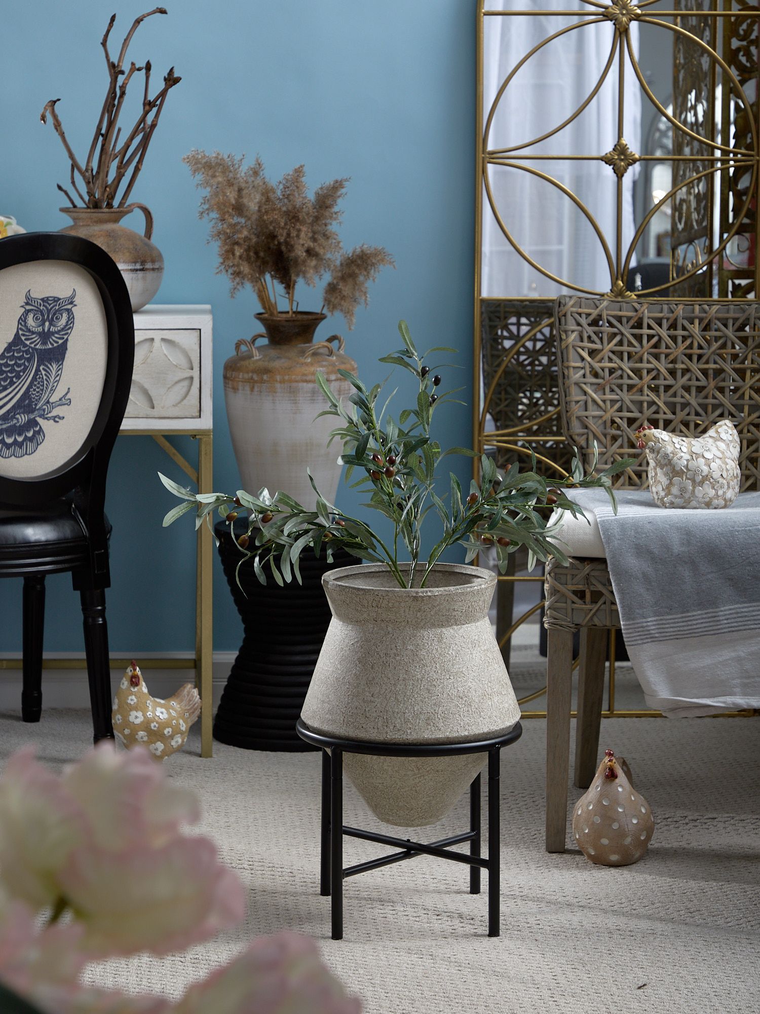 Ваза на подставке Glasar 70-018