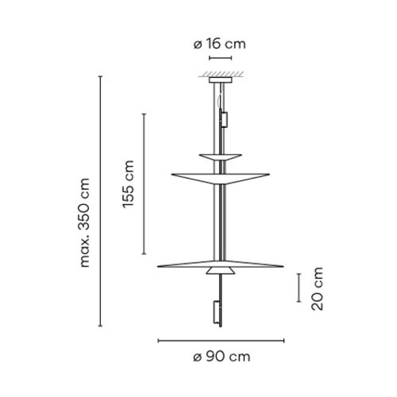 ПОДВЕСНОЙ СВЕТИЛЬНИК   VIBIA Flamingo 1560