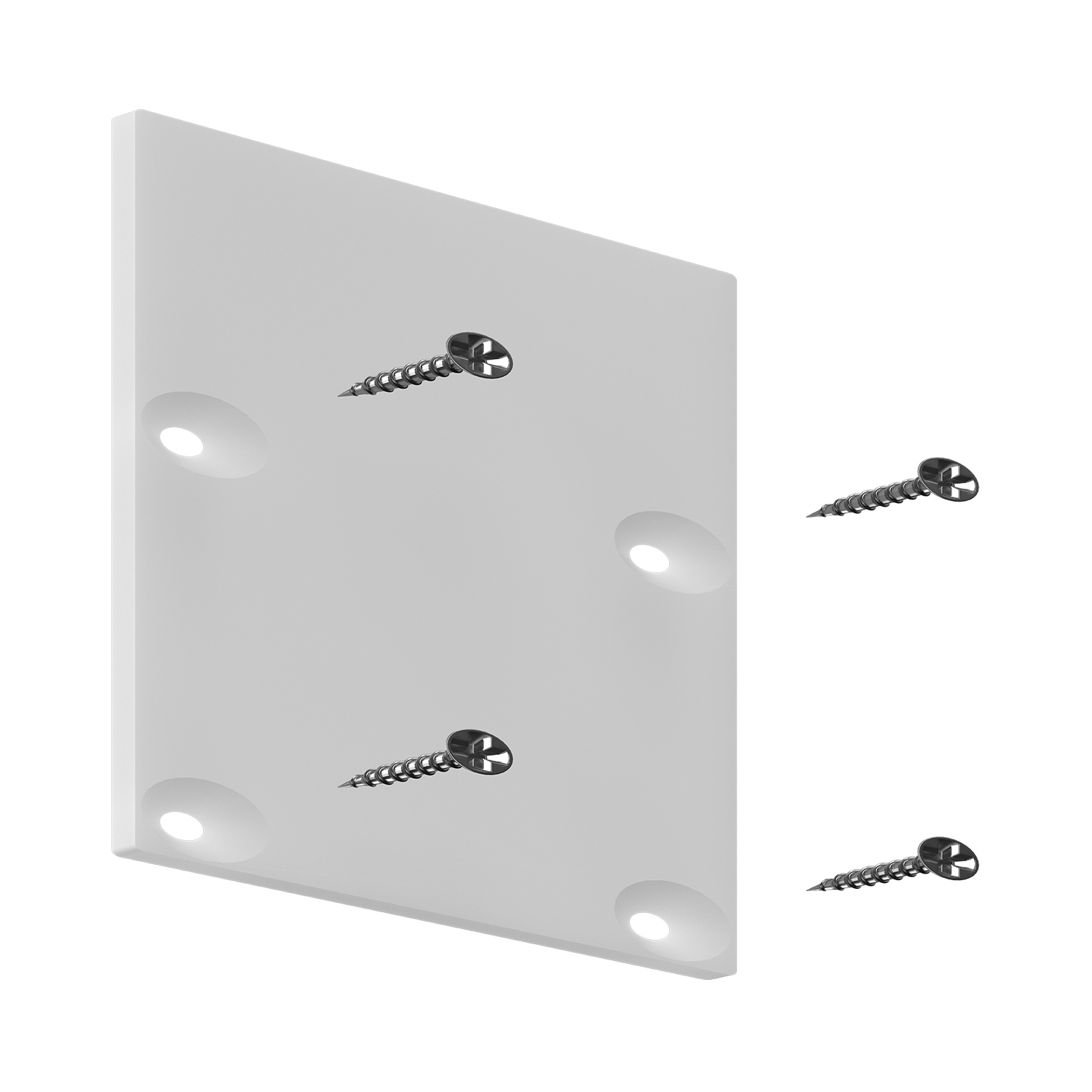 Заглушка для накладного профиля 13306-Z White