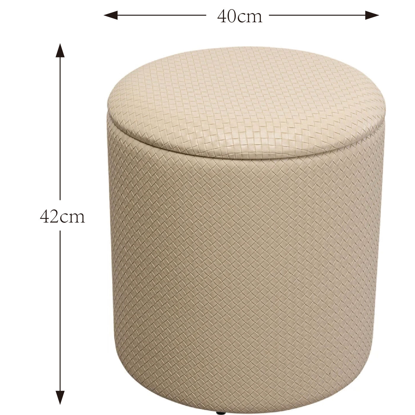 Пуф Venezia Storage Beige Ø40 см KARE 87697