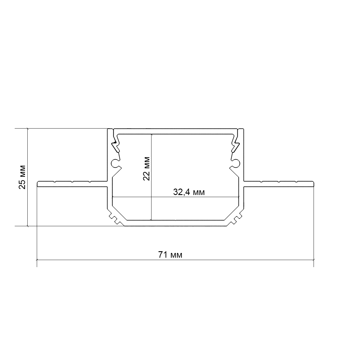 Профиль  для гипсокартона матовый SWG PG-3525-MT