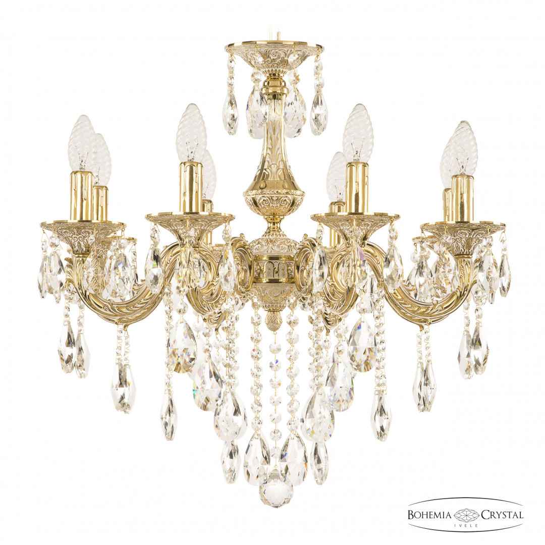 Люстра бронзовая с хрусталём 71101/8/175 B GW