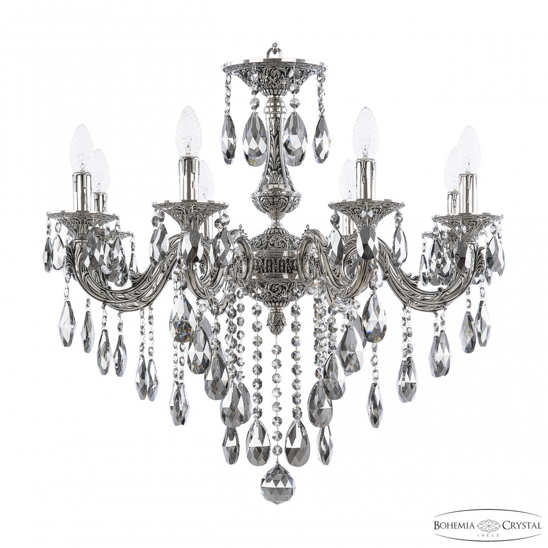 Люстра бронзовая с хрусталём 71101/8/210 B NB R781