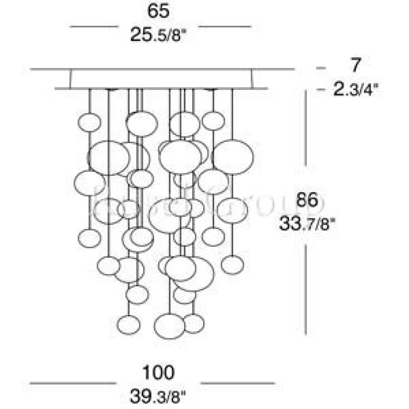 Подвесной светильник Leucos ETHER S90  (MURANO DUE)