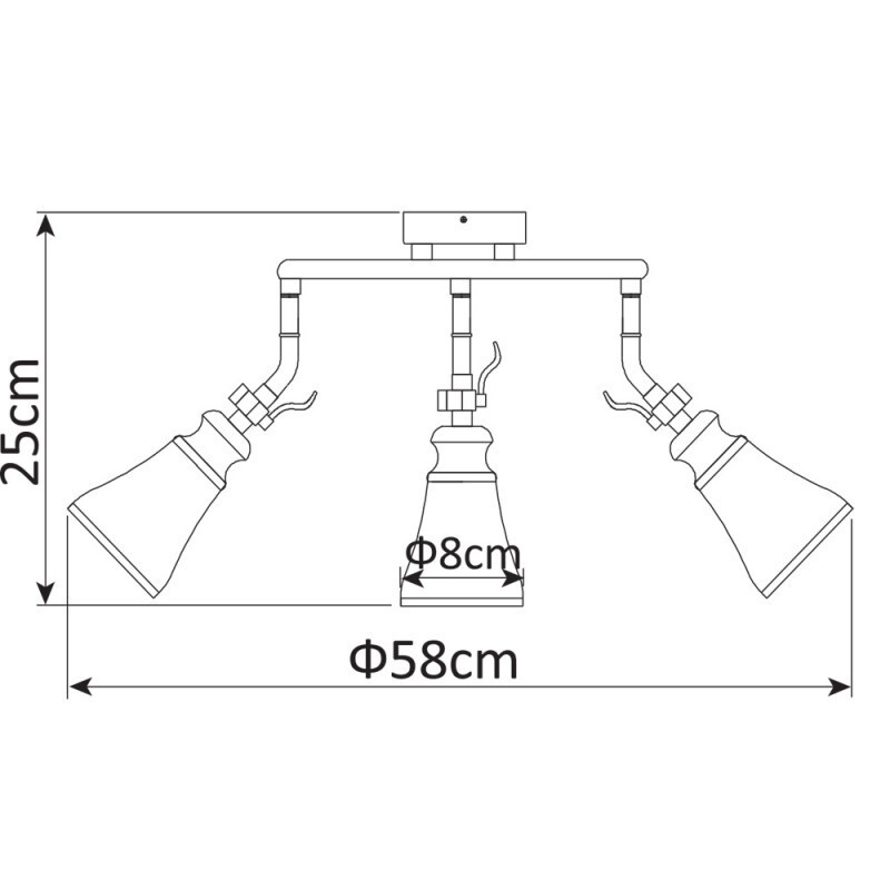 Спот Arte Lamp A9231PL-3AB