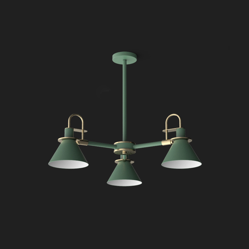 Люстра на штанге CODA D76 Green by ImperiumLoft