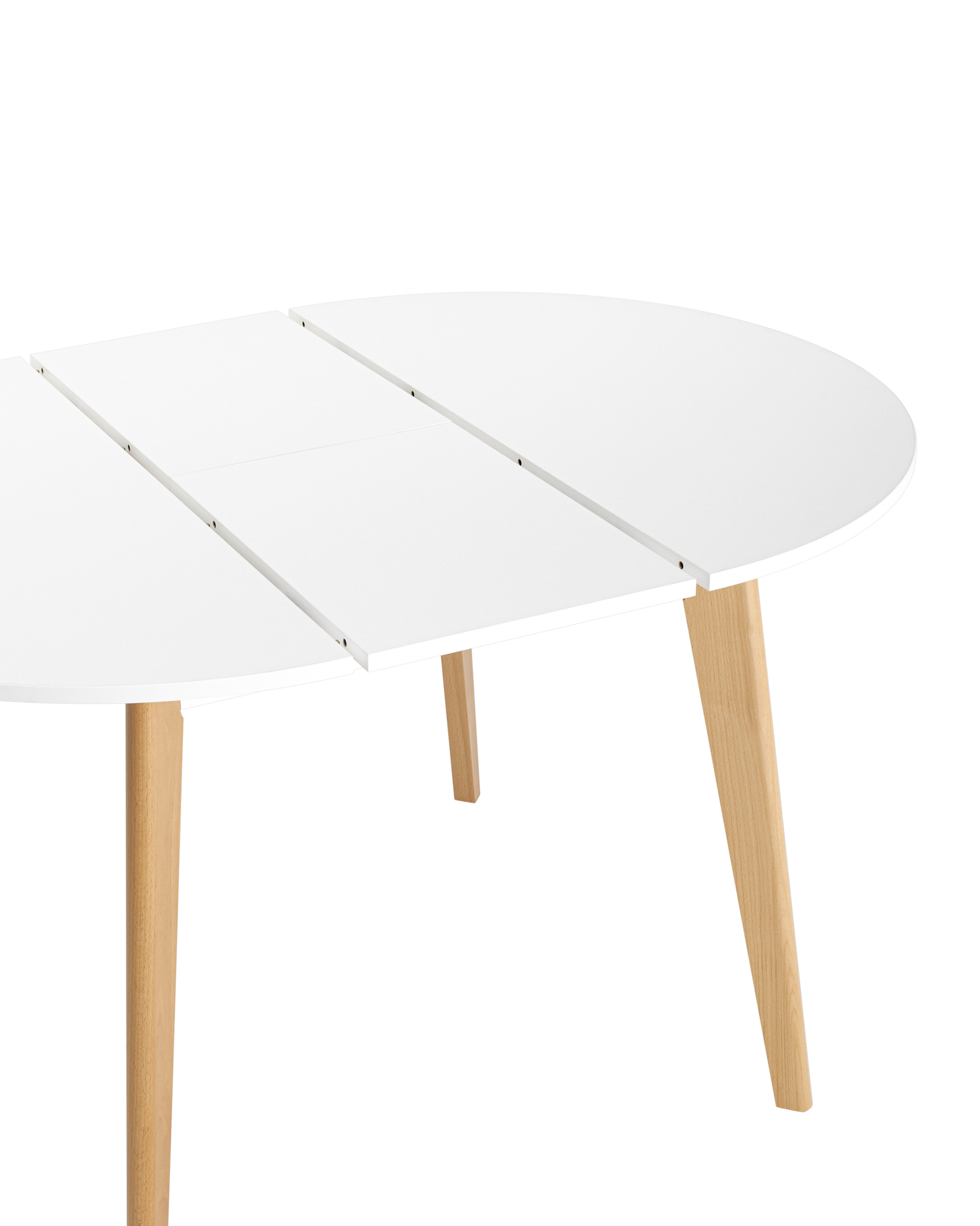 Стол Rondo 100-135*100 бук/белый Stool Group