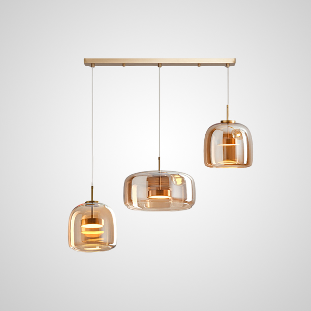 Подвесной светильник NALLE TRIO L80 Amber by ImperiumLoft