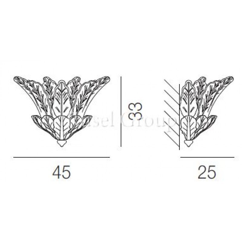 Настенный светильник Vistosi FUOCHI AP 7F