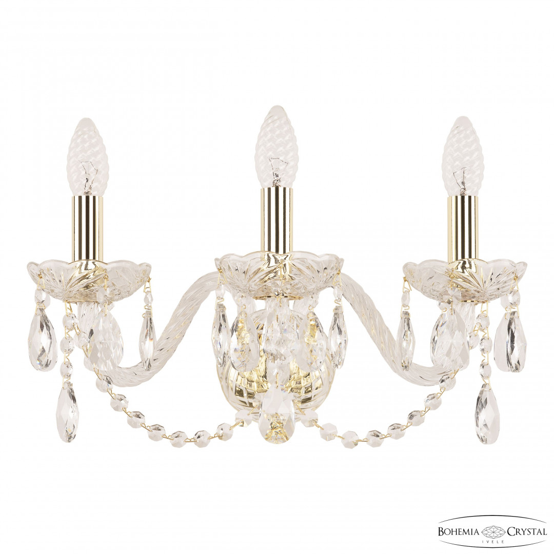 Бра хрустальные 101B/3/165 G Bohemia Ivele Crystal