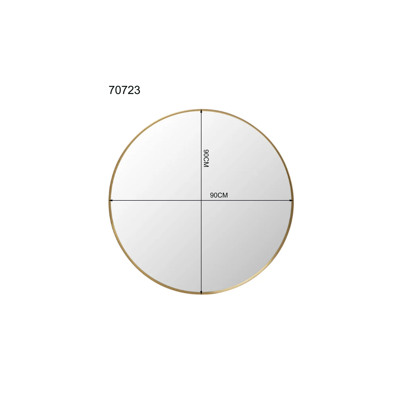 Зеркало настенное Simply Brass Ø90см KARE 70723