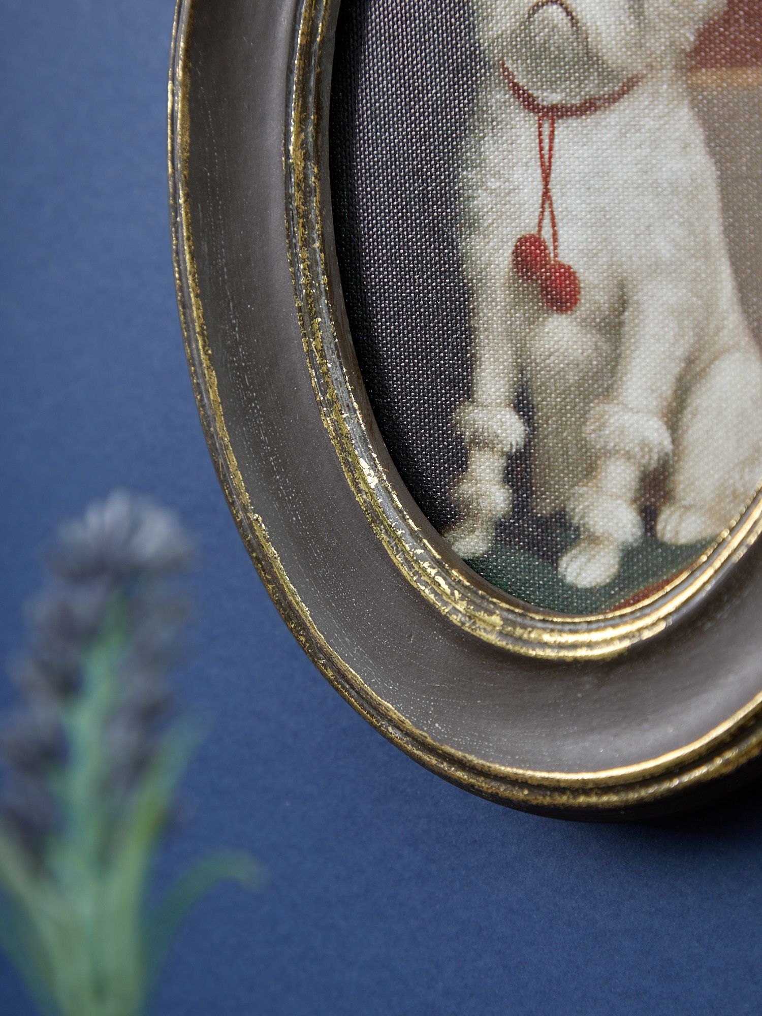 Картина в раме Собачка, масло, под старину Glasar 28-394