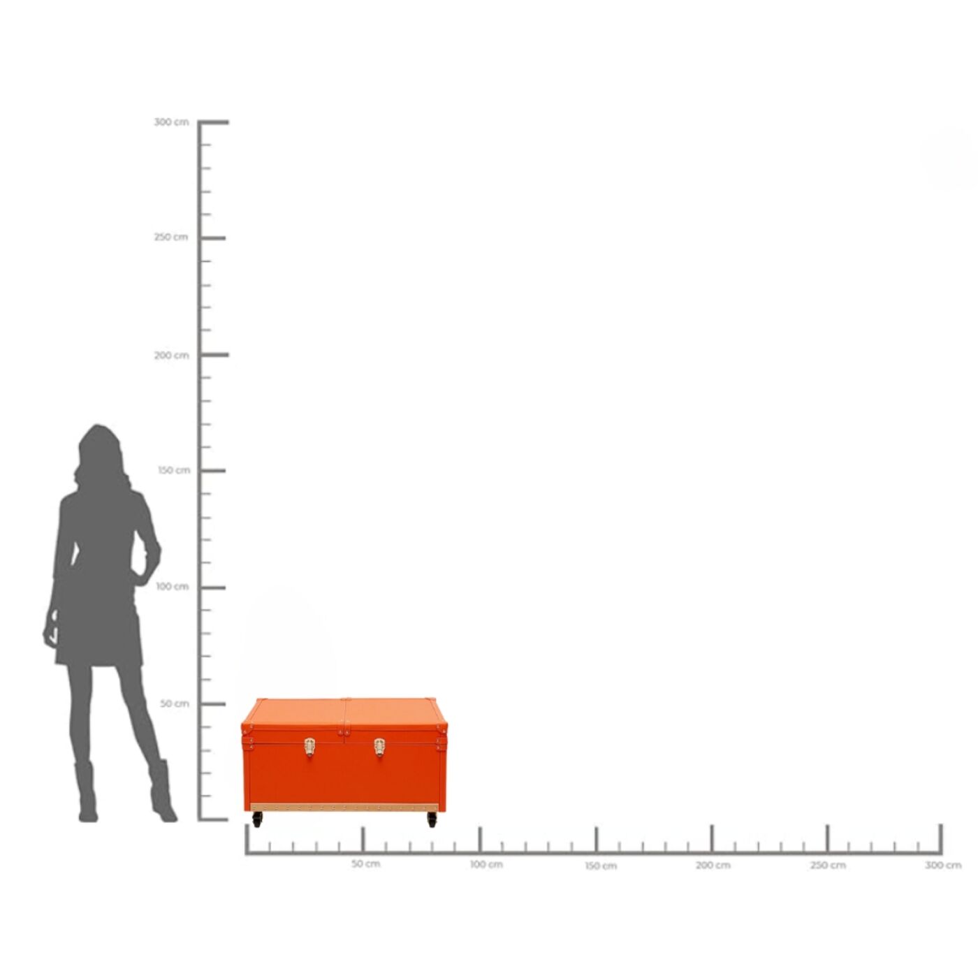 Стол кофейный Bar Monaco Orange 89x50cm KARE 70942