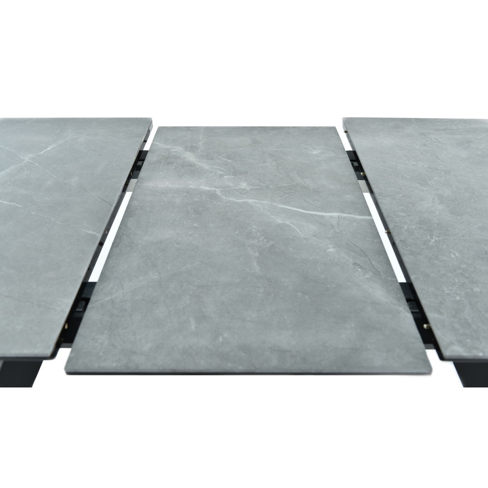 Стол Adam раскладной 140-190x90x75см, серый мрамор, чёрный Bradex Home RF 0419