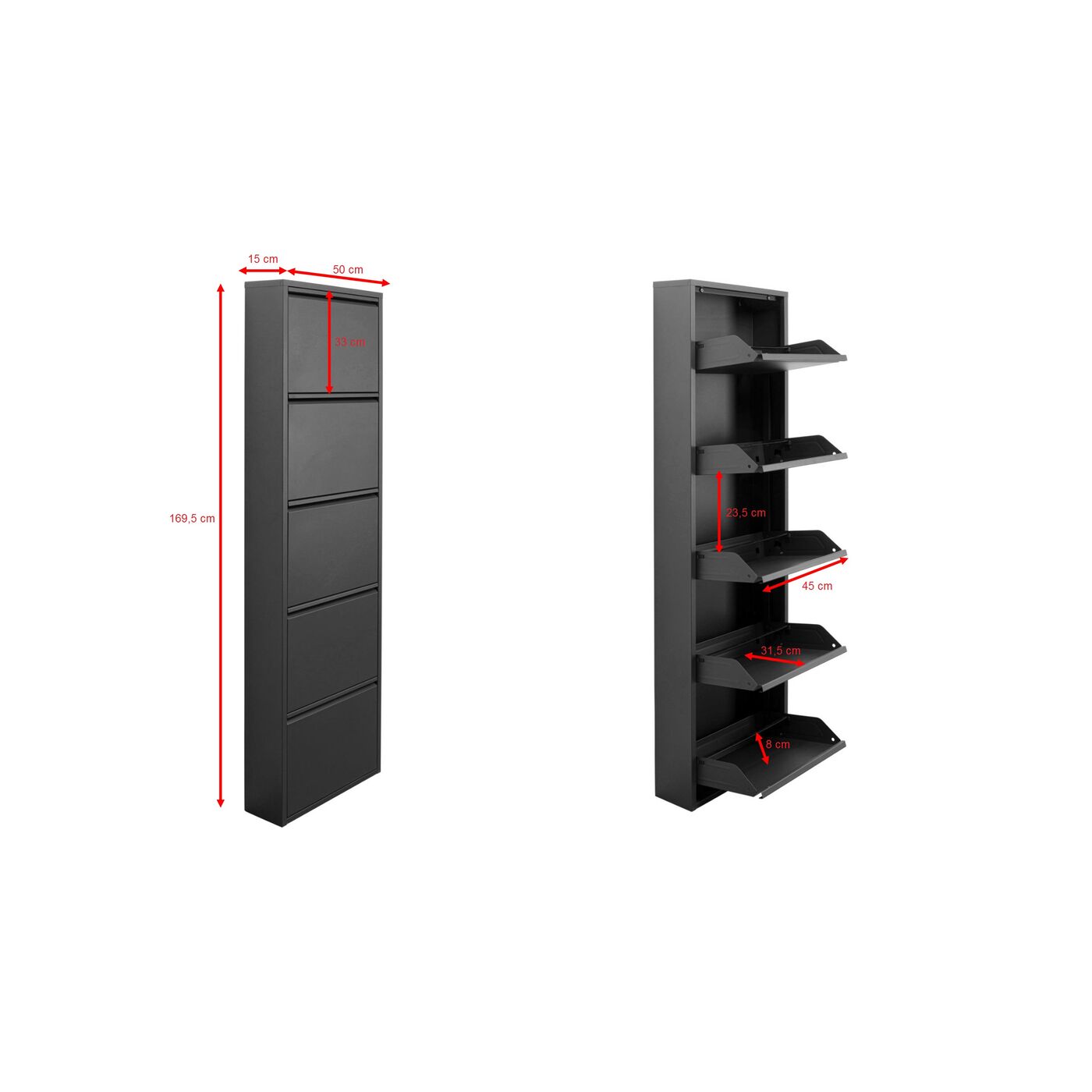 Обувница Caruso 5 Green (MO) KARE 88014