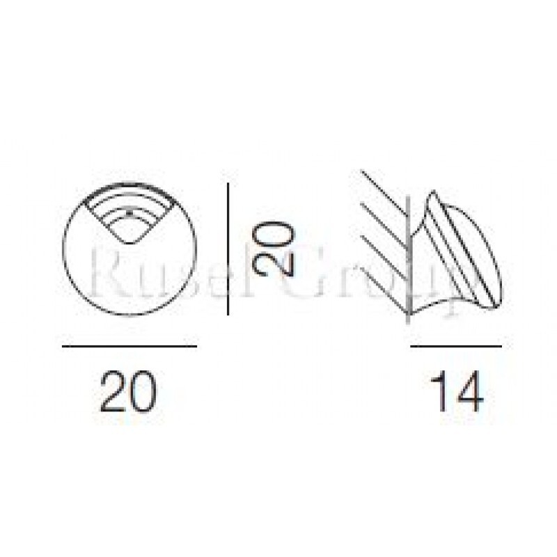 Настенный светильник Vistosi FEREA AP