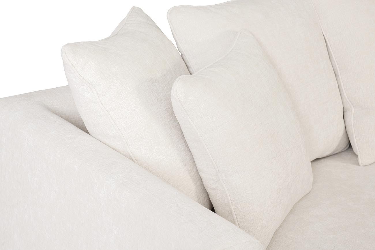 Диван Roberto трехместный велюровый кремовый Garda Decor ROBERTO-250-3K-Ant981