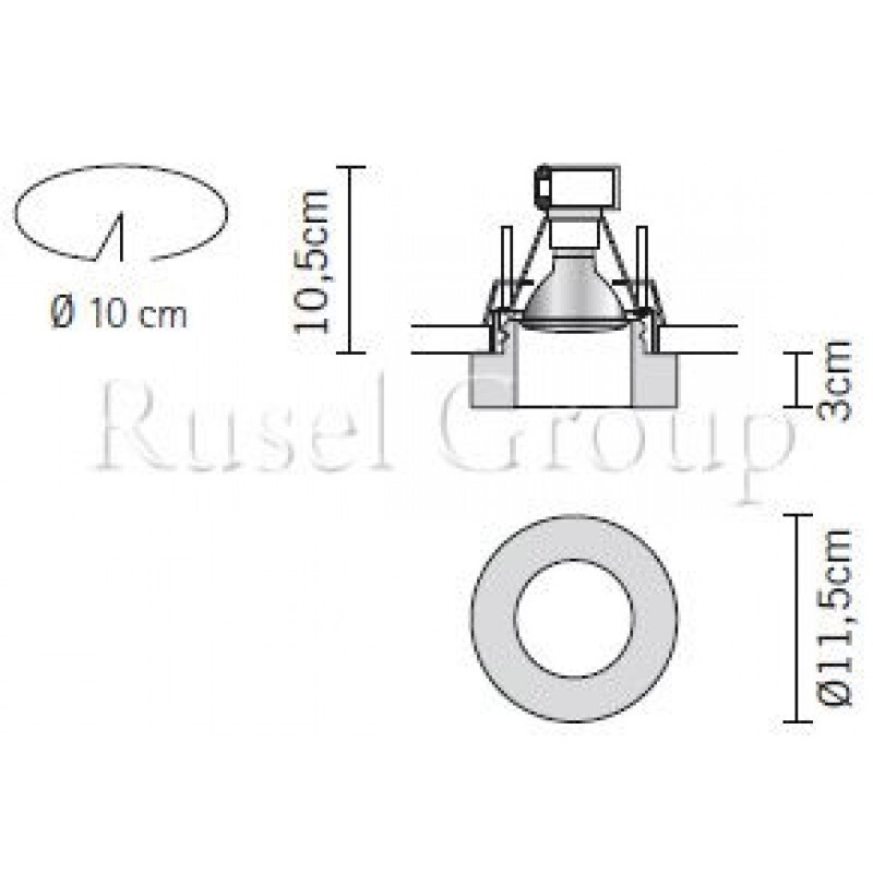 Встраиваемый светильник Fabbian Lei D27 F15 35