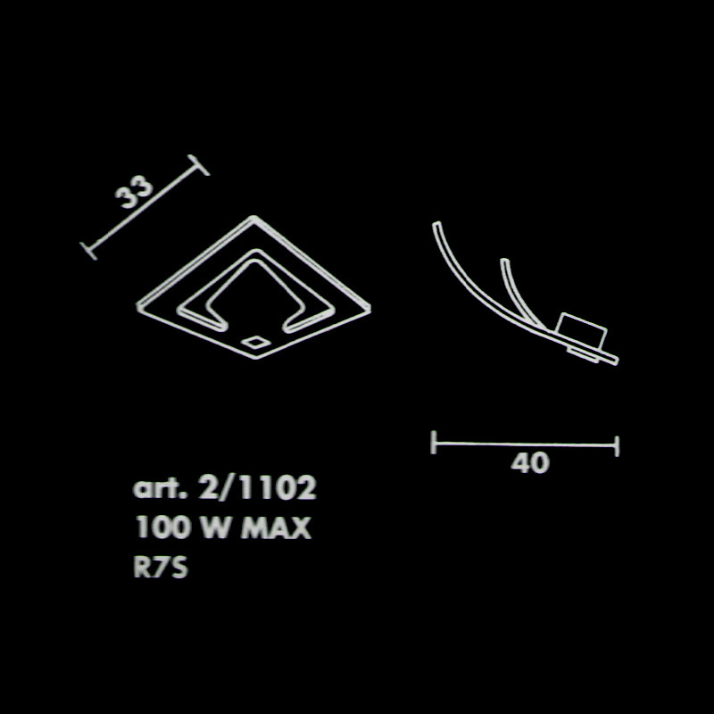 Настенный светильник Sothis 2/1102-7-91