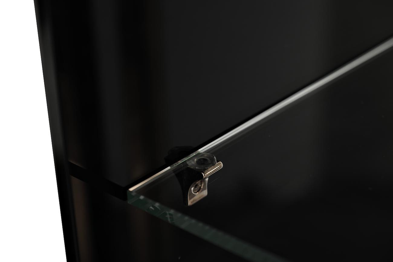 Стеллаж Marbella из черного стекла Garda Decor 58DB-SH17071B