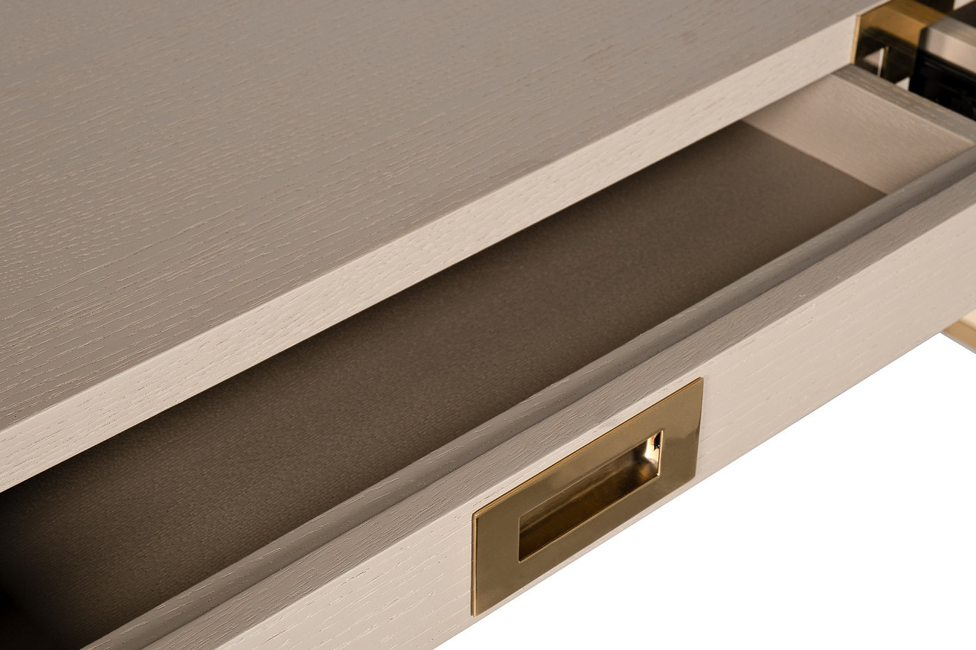 Стол письменный светлый шпон/золото Garda Decor 46AS-D4084-TP