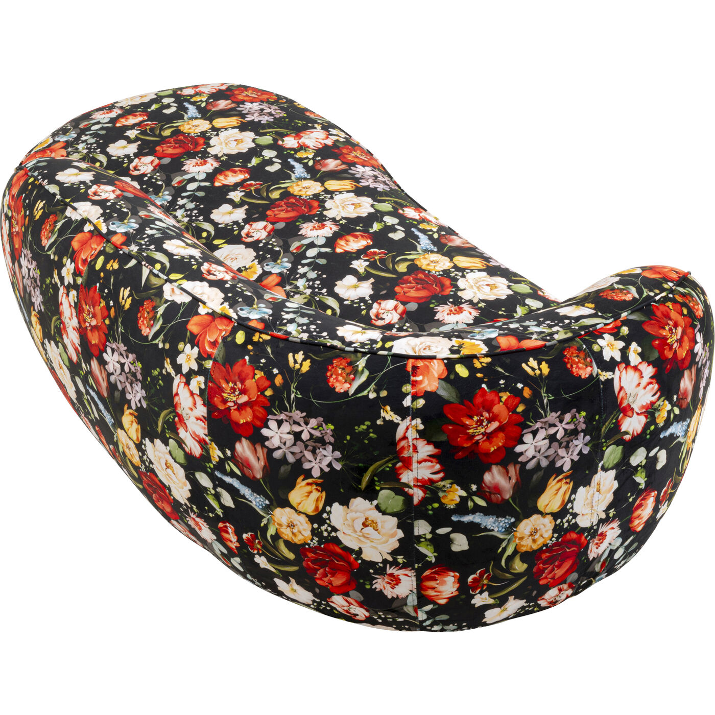 Диван Wonder Flowers Schwarz 250cm KARE 71391