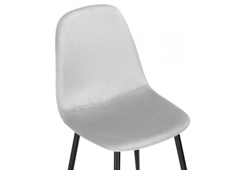 Стул Woodville Lilu light grey / black 15119