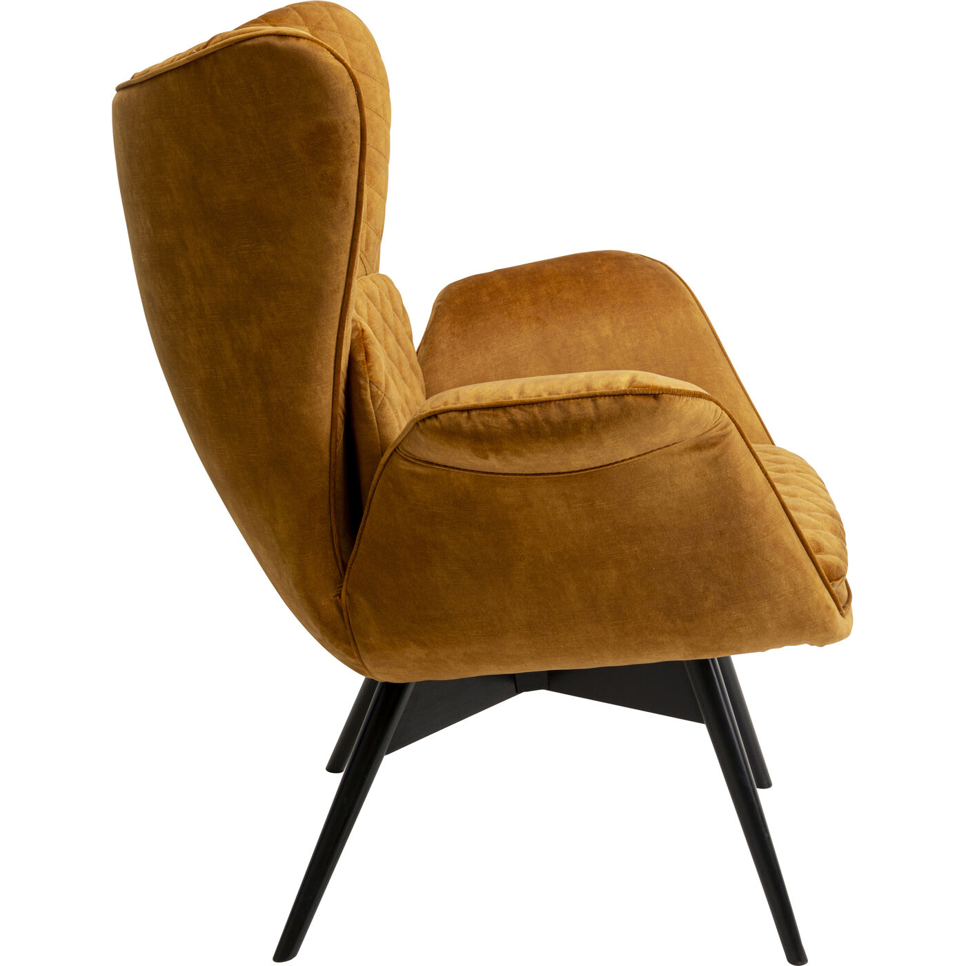Кресло Tudor Velvet Gold Brown KARE 70737
