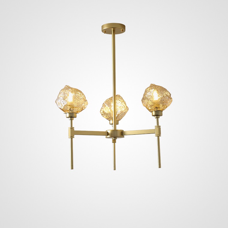 Подвесная люстра TORCH 3 янтарный by ImperiumLoft