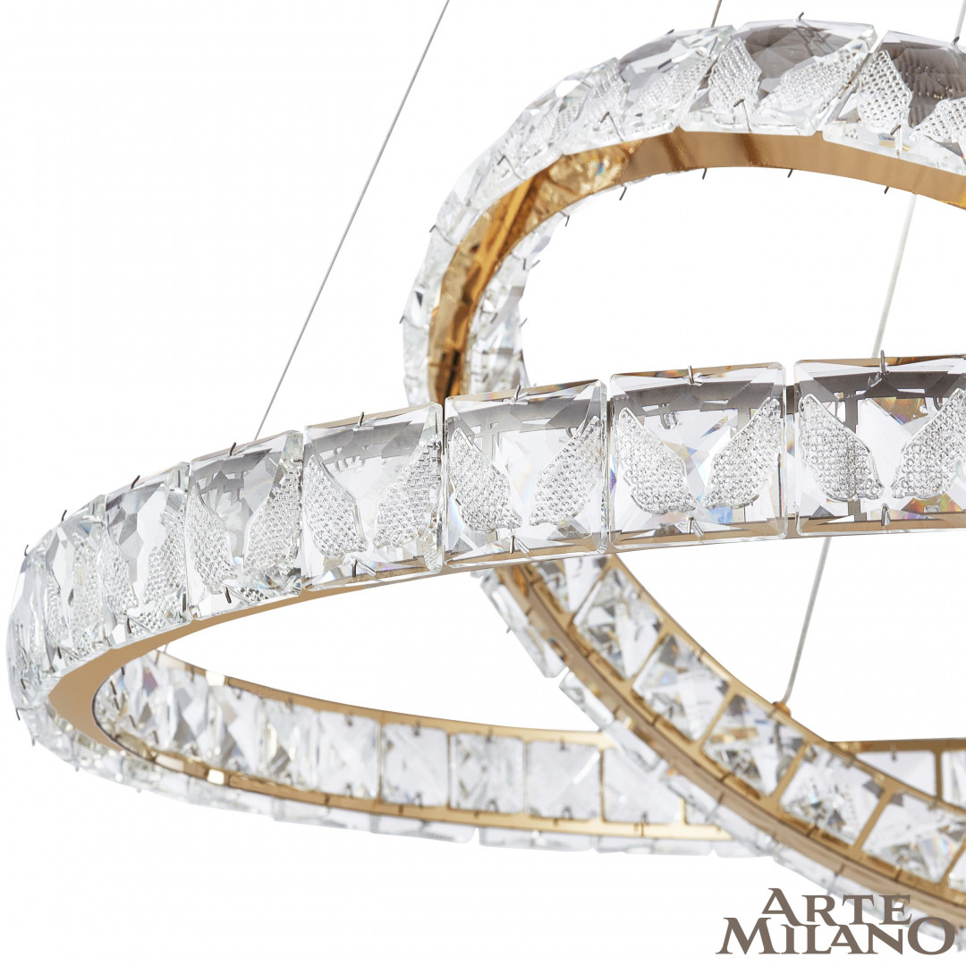 Люстра светодиодная с пультом 311311/D600-D400 GD Arte Milano