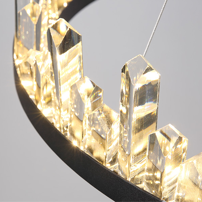 Люстра с кольцевым каркасом QUARTZ by ImperiumLoft