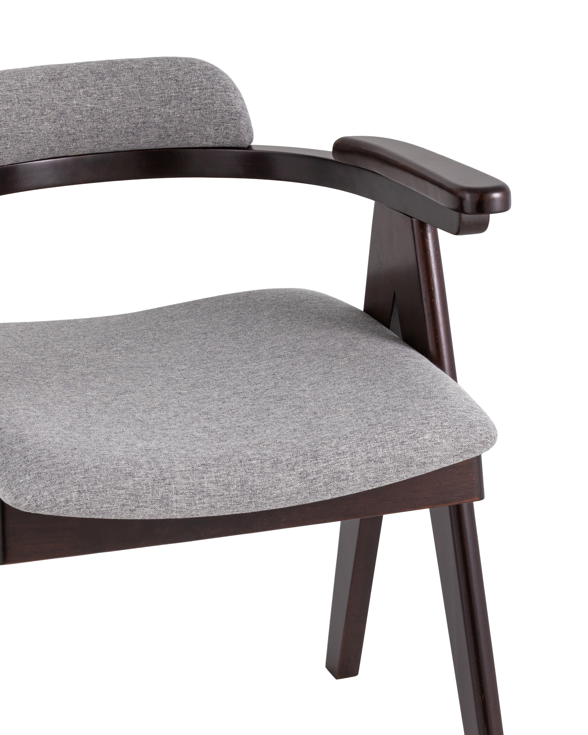 Стул обеденный OLAV NEW массив гевеи серое Stool Group