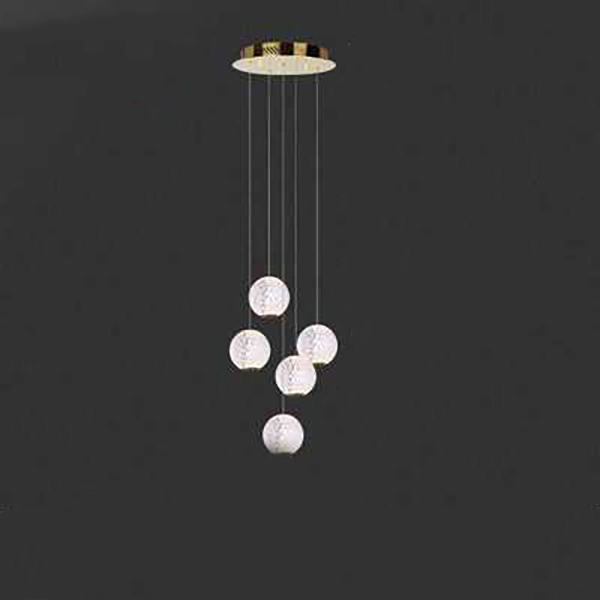 Подвесной светильник STORMS MORE L5 Gold Диск by ImperiumLoft