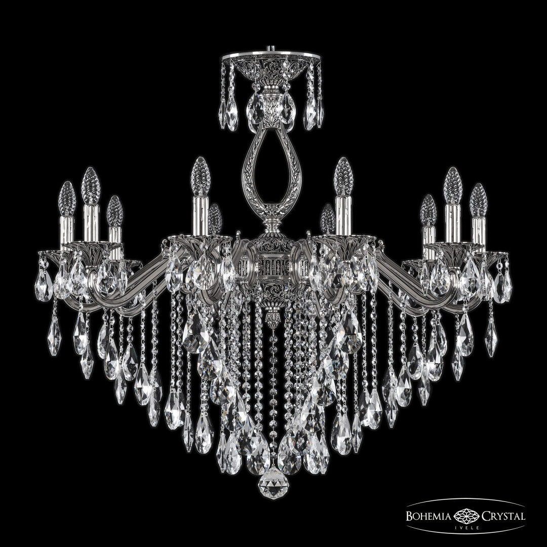 Люстра бронзовая с хрусталём 72302/10/300 B NB