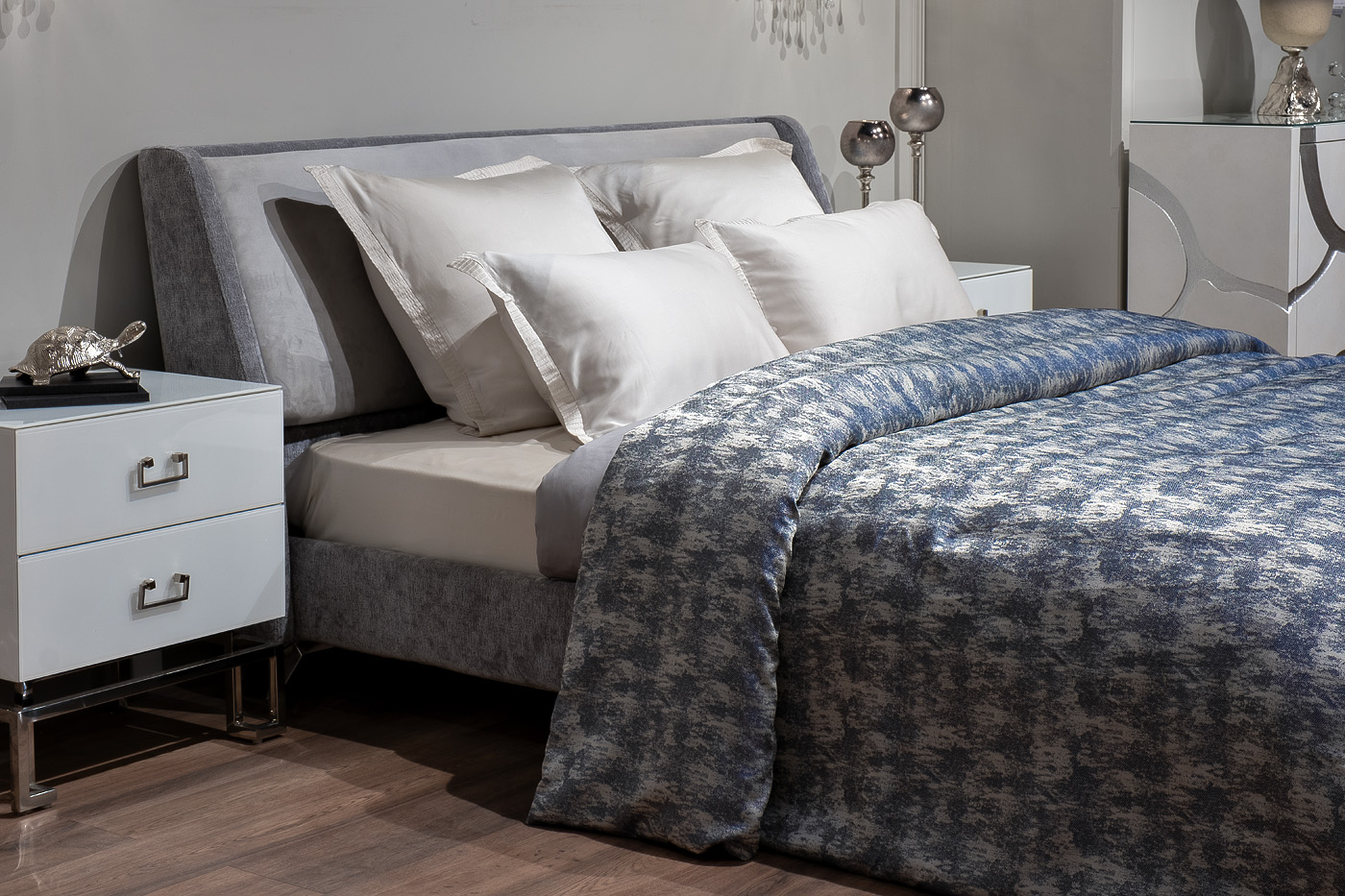 Покрывало синее Garda Decor 121GD-12111