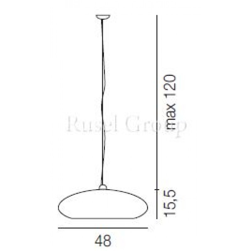 Подвесной светильник Vistosi BIANCA SP 50