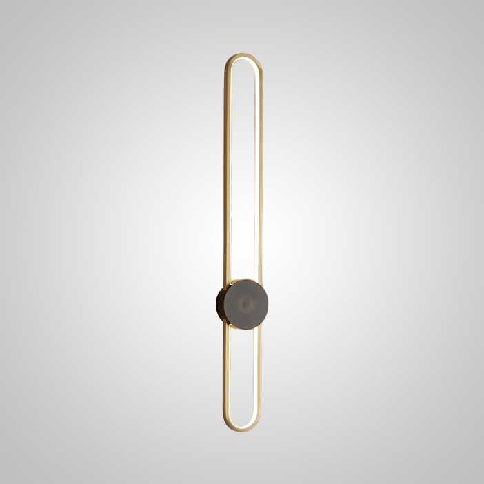 Настенный светильник HEIDY L H90 Brass Black by ImperiumLoft