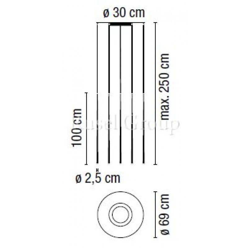 Подвесной светильник Vibia Slim 0935
