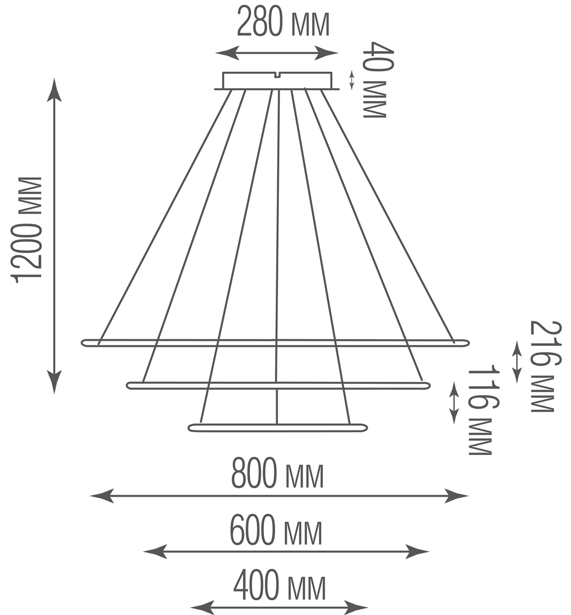Подвесной светодиодный светильник Donolux S111024/3SQ 135W White In
