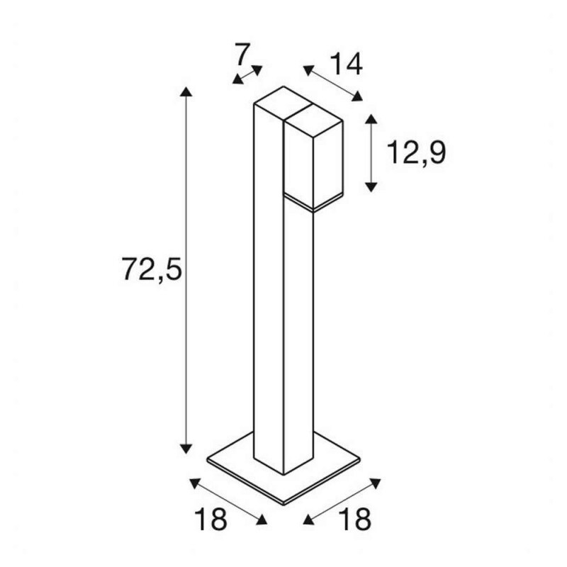 Столб уличный SLV 1002870
