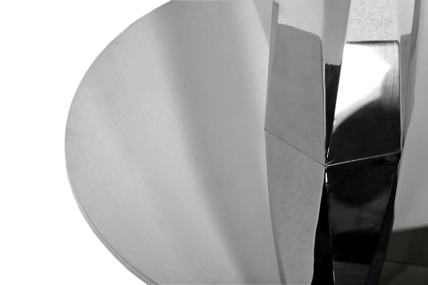 Стол обеденный круглый прозрачное стекло/хром Garda Decor GY-08074