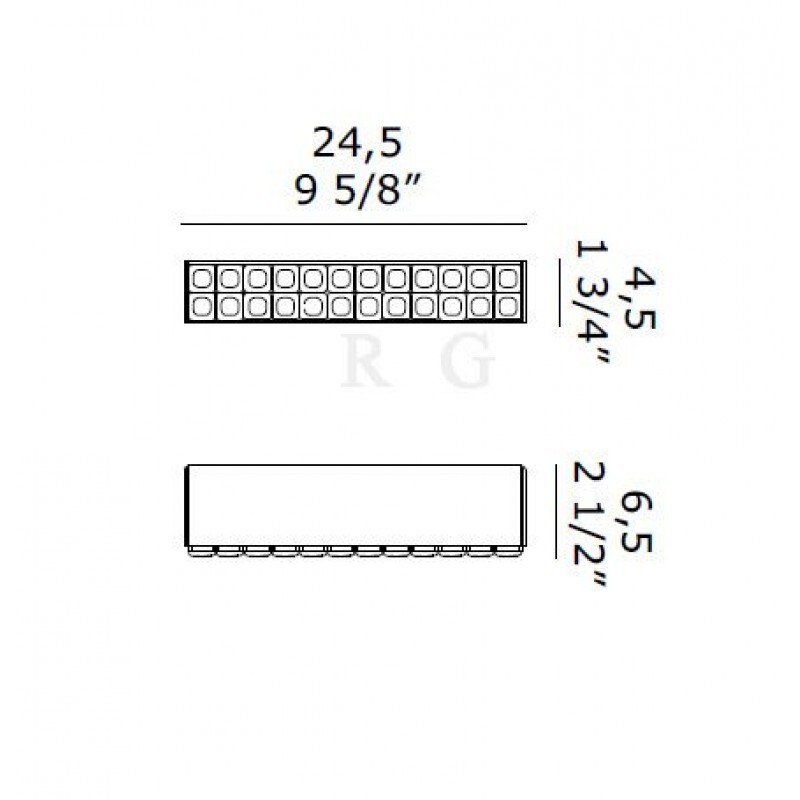 Настенно-потолочный светильник De Majo ROMA A/P 4,5-24,5
